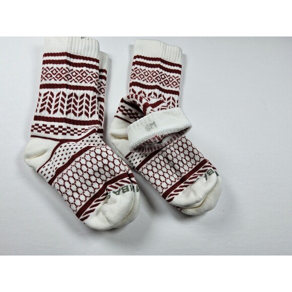Bombas Fair Isle Holiday Half Calf Lot Of 2 Pairs Socks Size S (W 4-7.5) - Picture 3 of 3